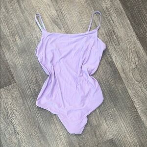 Aerie Smoothez Lavender Spaghetti Strap Bodysuit